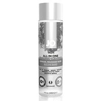 System Jo Sensual Massage Oil, Unscented,  4 Ounce Bottle