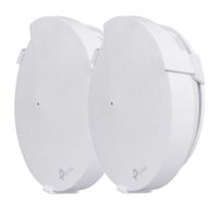 foreaya 2 Packs Wall Mount Stand Holder for TP-Link Deco M9 Plus WiFi Whole Home Mesh Wi-Fi System Stability ABS Wall Mount Cable Storage (2 Packs)
