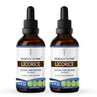 Licorice Tincture Alcohol-Free Extract, Organic Licorice Glycyrrhiza Glabra Healthy Digestion 2x4 OZ