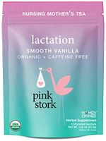 Pink Stork Lactation Tea: Smooth Vanilla Nursing Support, USDA Organic, Supports Breastfeeding + Improves Milk Supply with Fenugreek, Women-Owned, 30 Cups