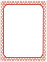 White & Red Polka Dot Stationery Printer Paper 26 Sheets