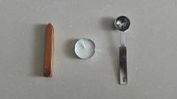 sealing wax Spoon and candle