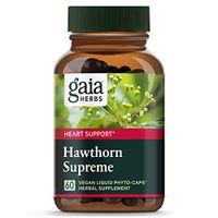 Gaia Herbs Hawthorn Supreme, Vegan Liquid Capsules, 60 Count - Promotes Heart Health & Stimulates Healthy Circulation, Organic Hawthorn Berry, Leaf & Flower Extract