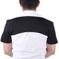 JM-Y Shoulder Brace for Men Women with Pressure Pad Double Shoulder Support Magnet self-Heating Moist Heat Therapy for Injury Rotator Cuff Pain Frozen Shoulder Dislocation