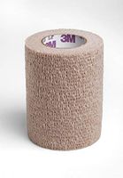 Coban LF Cohesive Bandage 3 Inch X 5 Yard Standard Compression Self-Adherent Closure Tan, 2083 - Sold by: Pack of One