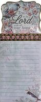 Punch Studio Quiet Bird Song with Scripture Embellished Die Cut Magnetic List Pad, Proverbs 3:5, 61644