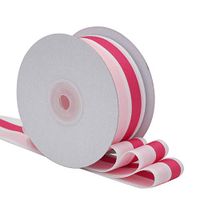 Ribbon-King 1-1/2” Red/Pink Stripe Ribbons Perfect for Cake Packing, Wedding Stylish Gift Box Floral Wrapping, Ceremony Home Decor, Birthday Decorations, Party Supplies, Arts and Crafts x 25 Yard