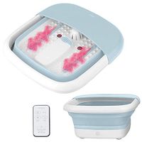 LMEIL Collapsible Heated Foot SPA Bath Tub - Pedicure Jacuzzi Massager with Electric Heating with Remote for Feet Relaxation and Stress Relief