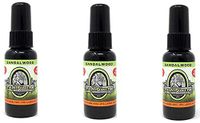 BluntPower Oil Based Concentrated Air Freshener and Oil for Diffuser - 3 Pack of Sandalwood (1.5 Ounce Each)