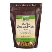 Sesame Sticks, Garlic 9 oz by Now Foods (Pack of 4)