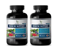 Immune Booster - Natural Immune Support Complex 1550MG - Powerful ANTIOXIDANTS - Best Herbs - Green Tea antioxidant - 2 Bottles (120 Capsules)