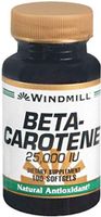 Windmill Beta Carotene 25,000 IU Softgels 100 Soft Gels (Pack of 3)