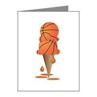 Note Card Basketball Ice Cream Cone