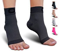 Plantar Fasciitis Sock with Arch Support for Men & Women - Best Ankle Compression Socks for Foot and Heel Pain Relief - Better Than Night Splint Brace, Orthotics, Inserts, Insoles (XXL, Gray)