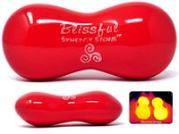 Blissful (Fire)(Single) Synergy Stone - Contoured Hot Stone Massage Tool - Relaxing and Therapeutic for Neck, Back, Legs, Feet - Ultra-Smooth for Massage on Skin with Oil or Over Clothes