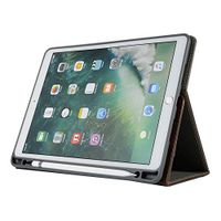 iPad Pro 10.5 Case 2017 with Pencil Holder, Ultra Slim Lightweight Stand Smart Case Shell and Trifold Stand with Auto Sleep/Wake,Protective for iPad Pro 12.9 Inch(1st & 2nd Gen),Brown