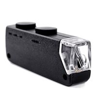 Home-organizer Tech LED Illuminated Portable 60X-100X Jewelers Loupe Magnifier - with LED & UV Lights Magnifying Eye Loop Stand - Best for Jewelry Identifying Type, Diamonds, Coins