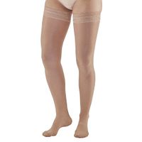 Ames Walker AW Style 285 Signature Sheers 20 30 CT Thigh Highs w/Band LtBeige SM