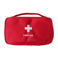 First Aid Bag Empty Home Office Emergency Treatment Survival Medical Rescue Pouch Red