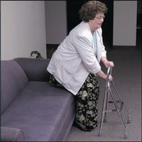 Sammons Preston Adjustable Folding Hemi Walker