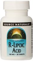 Source Naturals R-Lipoic Acid 100mg, 30 Tablets