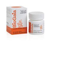 BioGaia Protectis Chewable Tablets for Toddlers, Kids, and Teens Occasional Stomach Pain, Constipation, Diarrhea, and Regularity, 30 Tablets, 2 Pack