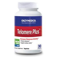 Enzymedica, Telomere Plus, Supports Healthy Aging, Cellular Health and Energy with Vitamin D3, Rhodiola and Astragalus, Vegetarian, 30 capsules (30 servings)