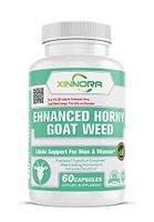 Xinnora Horny Goat Weed with Maca Root Enhances Physical Performance for Men & Women - Libido Enhancer & Testosterone Booster with Tongkat Ali Root, Saw Palmetto, L arginine & Panax Ginseng-60 Caps(1)