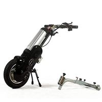 Life HS Electric Wheelchair Front Drive Head, 12 Inch Electric Wheelchair Front Wheelchair Accessories Trailer Head Scooter (36V 15AH),Black,B
