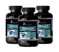 Vitamins for Vision Health - Maximum Vision Support - Premium Complex - Grape Seed Extract Bulk Supplements - 3 Bottle 180 Capsules