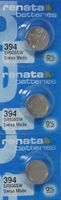 3 Renata 394 Button Cell Watch Batteries