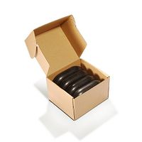 Master Massage 4Piece Super XX Large Ovular Black Basalt Lava Hot Stone Pack
