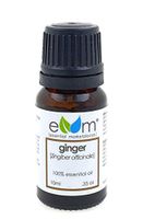 Ginger Essential Oil 100% Pure Concentrate, Undiluted, Unadulterated, Natural, Therapeutic Premium Grade. Homeopathic, Topical, Aromatherapy & Diffuser Safe. 10 ml Bottle Dropper Insert