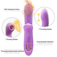 Waterproof 7-Mode Powerful Tongue Thurst & Suck Nipple Sucker G SPO-tter Sucking Toys for Women Couples USB Rechargeable