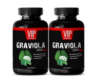 Anti inflammatory Supplement for Joints - GRAVIOLA 650MG - Soursop - graviola Soursop Pills for Men - 2 Bottles (200 Capsules)