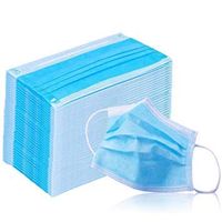 Disposable Face Masks for Protection Against Dust and Allergens 3-Ply Blue Commercial Dental Surgical Medical Disposable Ear loop (100 Pack)