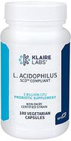 Klaire Labs - L-Acidophilus SCD Compliant 100 Vegetarian Capsules