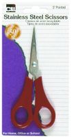 Charles Leonard Student Scissors, Pointed Tip, 5 Inches, Assorted Colors (80525)