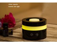 Actpe Portable Travel-size USB 100ml Aroma Essential Oil Diffuser Ultrasonic Air Humidifier Ultrasonic Cool Mist for Car Bedroom Baby Kids Home Office Spa School - Black