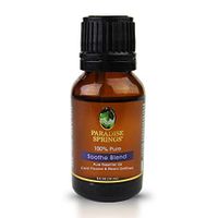 Paradise Springs 100% Pure Essential Oil Wildcrafted Oil Soothe Blend 15mL 0.5 oz. Blend of Wintergreen Oil, Camphor Oil, Peppermint Oil, Blue Tansy Oil, Chamomile Oil, Helichrysum Oil, Osmanthus Oil