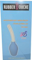 Hotgvibe Rubber Douche Blue. Whirling Spray Anal and Vaginal Cleaner