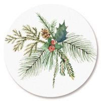 Bringing Home The Tree Christmas Envelope Seals - Set of 72 Holiday Envelope Stickers