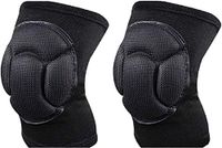 JMsDream Knee Pads, Thick Extra Foam Cushion kneepads Protective Pad for Skating Climbing Outdoor Sports Scrubbing Floors, Gardening, Yoga & Construction Men & Women (Black)