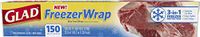 Glad Freezer Wrap, 150 Square Foot Roll