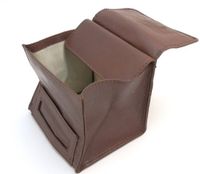 Sheep Napa Leather Tobacco Pouch with Rubber Lining to Preserve Freshness