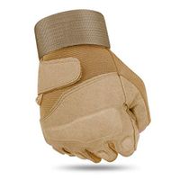 Half Finger Outdoor Sports Gloves Men's Cycling Fitness Gloves Spring and Autumn Outdoor Equipment Multicolor Optional (Pair) (Color : Beige A, Size : M)