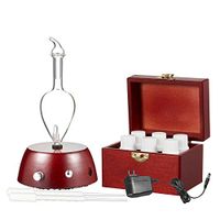 Explorer Aromatherapy Starter Kit by Organic Aromas - Elegance Diffuser and 6 High Quality 100% Pure Essential Oils in 10ml Bottles with Wooden Storage Box