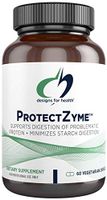 Designs for Health ProtectZyme - Digesive Enzymes for Gluten, Dairy, Soy + Egg Protein with Peptidase Complex + Synetrim CQ (60 Capsules)