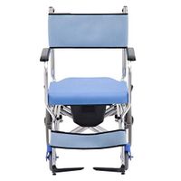 ChenCheng Wheelchair Aluminum Alloy Foldable Light with Toilet Bowl Old Man Scooter Medical Supplies