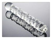Carinloing Natural Ultra-Smooth Big Ended Sided Crystal Skin Friendly Clear Glass Stick for Women